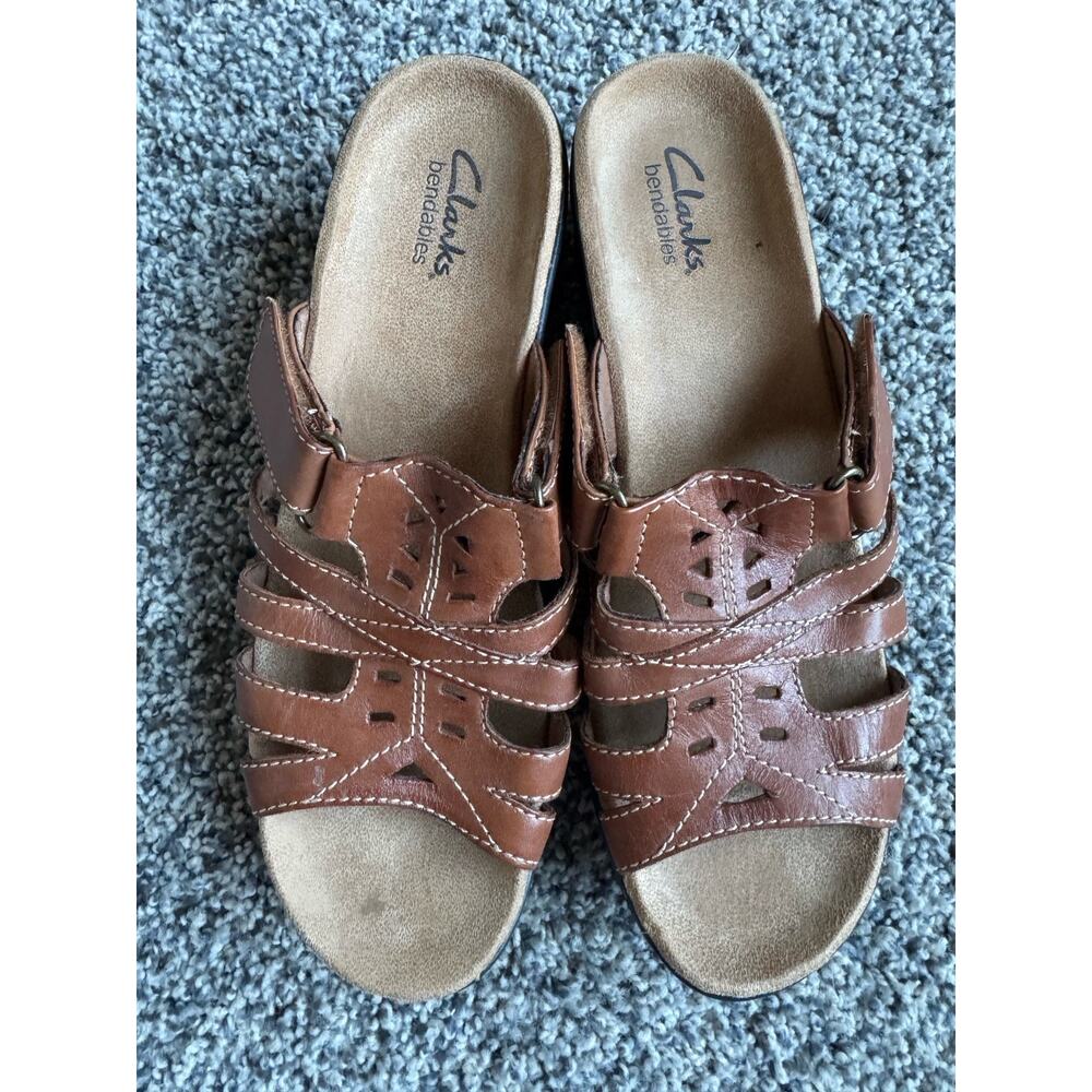 Clarks Bendables Women’s‎ Lexi Holly Lightweight Brown Sandals, Size 8